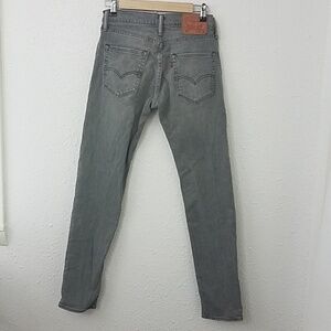 𝅺levi's W28 L32 faded black gray straight leg jeans